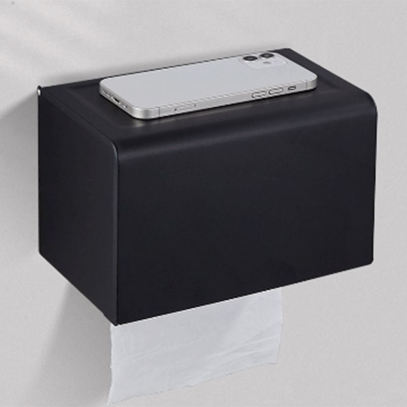 Modern Bathroom Accessory Set Matte Black/Grey Bathroom Shelf/Towel Holder & Paper Holder