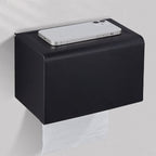 Modern Bathroom Accessory Set Matte Black/Grey Bathroom Shelf/Towel Holder & Paper Holder