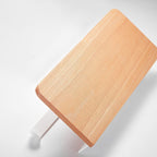 White 7-piece bathroom accessory set wood and metal bath set