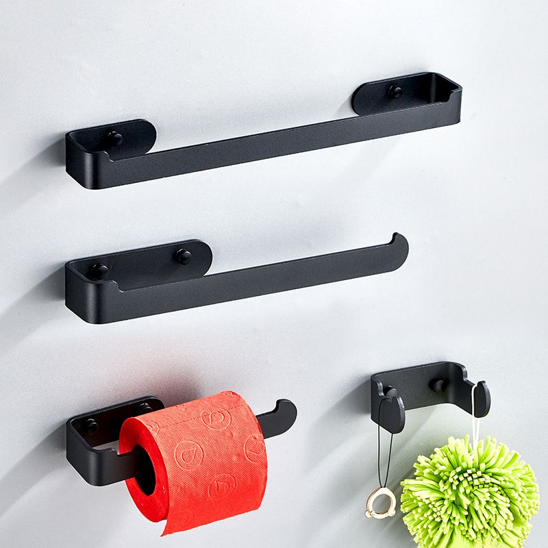 Aluminum Alloy Bathroom Set 4-Piece Modern Style Bathroom Hardware Set