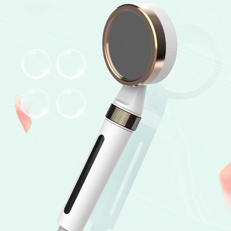 Modern Plastic Showerhead Water Filtration Round Hand Shower