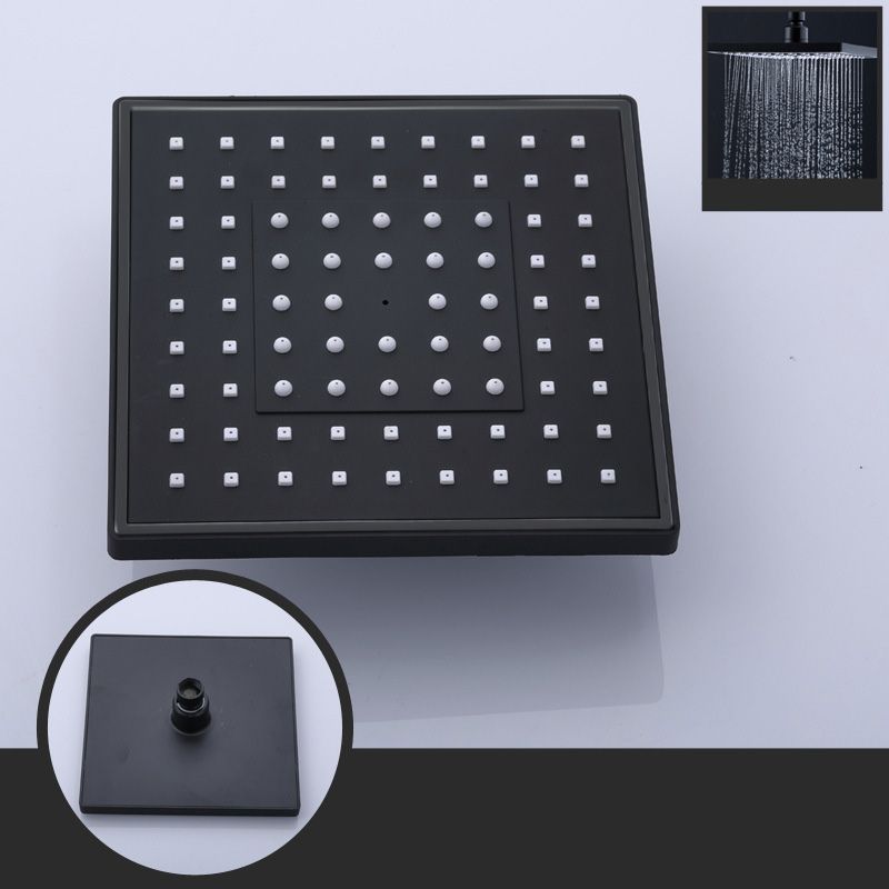 Contemporary Style Shower Head Plastic Fixed Shower Head in Round and Square Shape