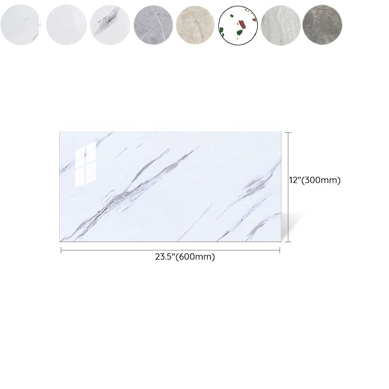 Modern Pearl Wall Protection Element PVC Wall Access Panel Peel and Stick Wall Tile Set of 5