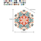 Plastic Mosaic Tile Wallpaper Hexagonal for Stick-On and Removable Back Wall Tile