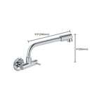 Wall-mounted metal bathtub filler with low arc waterfall bathtub faucet