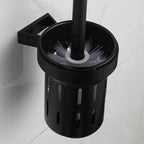 Modern Matt Black Bathroom Shelf Paper Holder Bathroom Accessory Set