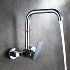 Center connection basin mixer single lever swivel spout center connection fitting