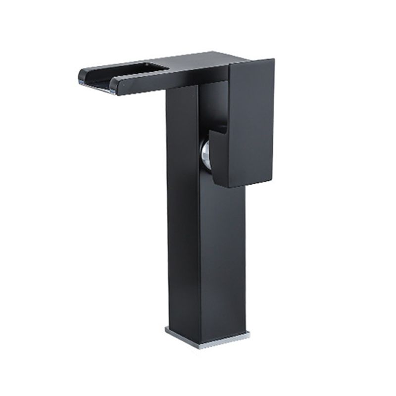 Contemporary Sink Faucet Solid Color Low Arc Bathroom Sink Faucet
