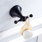 Metal Bathroom Set 4-piece Traditional Style Black Bathroom Accessory Set
