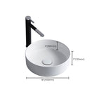 Modern Sink Ceramic Solid Color Round Sink
