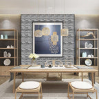 Industrial Wall Panel 3D Brick Bathroom Living Room Wall Panels Set of 5