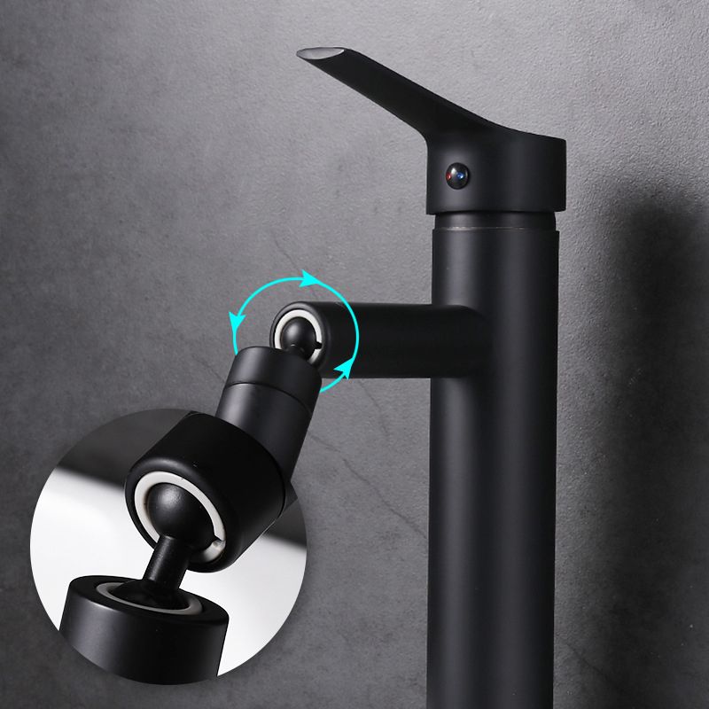 Modern Sink Faucet Copper Lever Handle Low Arc Pull Out Sink Faucet