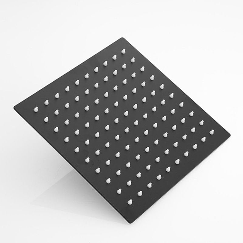 Square and Round Shower Head made of Stainless Steel, Fixed Mounted Ceiling Shower Head in Black
