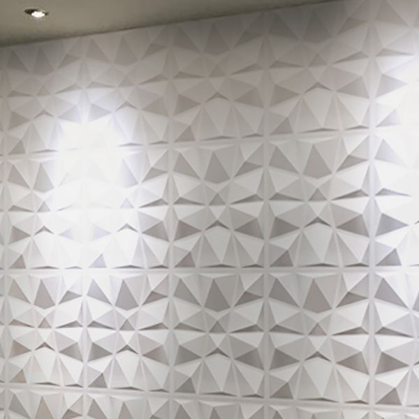 Modern Zinc Back Wall Panel Smooth Upholstered Wall Ceiling in Black and White