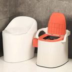 Modern Plastic Wall-mounted Toilet Bowl with Toilet Seat for the Bathroom