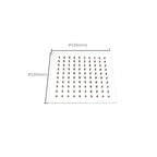 Large Shower Head 304 Stainless Steel Standard Spray Pattern Fixed Shower Head