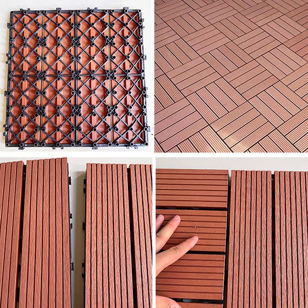Connectable terrace tiles composite terrace tiles for outdoor use