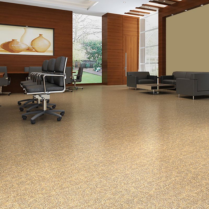 Square Plastic Flooring Water Repellent Peel and Stick Tiles Floor Leather