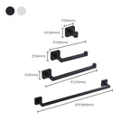 Stainless Steel Bathroom Fittings Modern Style Simple Bathroom Fitting Set