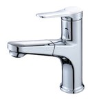 Round Modern Basin Mixer Faucet Pull-Out Single Hole Basin Tap