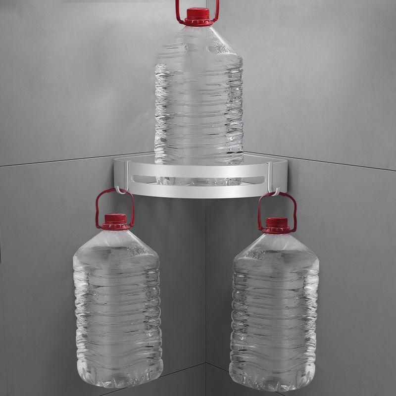 Silver Bathroom Accessory Set Modern Anti-Rust 1/2/3 -piece Bath Shelf