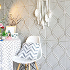 Contemporary waterproof wall planks striped brick bedroom wall panels