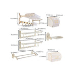 Traditional Metal Bathroom Accessory Hardware Set with Paper Holder