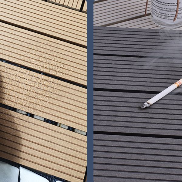 11 Pack 12" X 12" Square Deck/Patio Tiles Snap Fit for Outdoor Patio Tiles