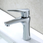 Single Hole Basin Tap Lever Handle 1 Hole Faucet for the Bathroom