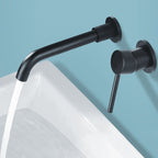 Wall mounted metal bathtub faucet single lever swivel bathtub tap trim