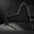 Modern Basin Faucet Copper Single Handle Low Arc Basin Faucet for Bathroom
