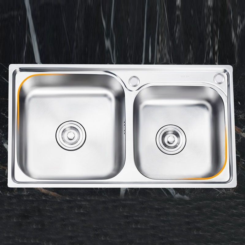 Classic Style Kitchen Sink Stainless Steel Kitchen Sink with Drainage Hole Kit