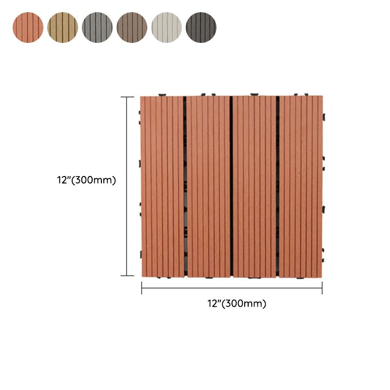 Deck Plank Loose Lay Manufactured Wood Panels Patio Tiles Outdoor Flooring