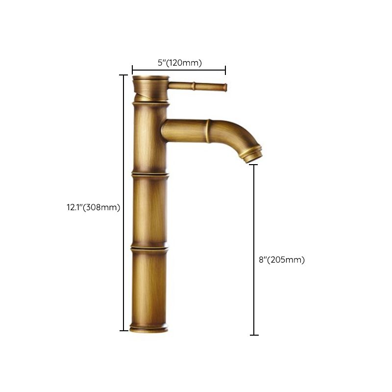 Country house vessel water tap brass lever handles waterfall outlet sink faucet