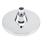 Round Fest Shower Head Silver Single Jet Wall Mounted Shower Head