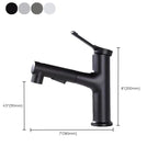 Contemporary Sink Faucet Plian Low Arc Center-Set Bathroom Faucet