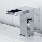 Contemporary Sink Faucet Solid Color Low Arc Bathroom Sink Faucet