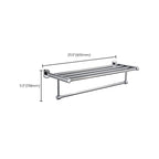 Polished Chrome Modern Bathroom Accessory Set Silver Towel Holder/Bath Shelf