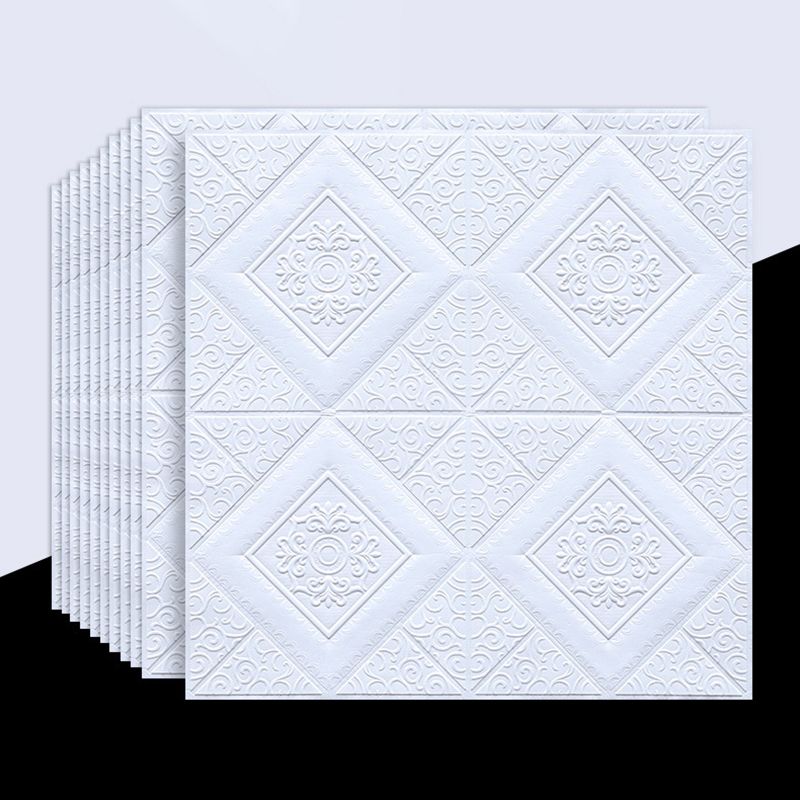 3D embossed interior wall covering Self-adhesive geometric texture wall covering