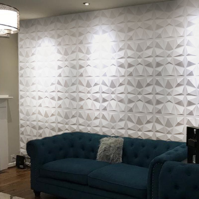 Modern Zinc Back Wall Panel Smooth Upholstered Wall Ceiling in Black and White