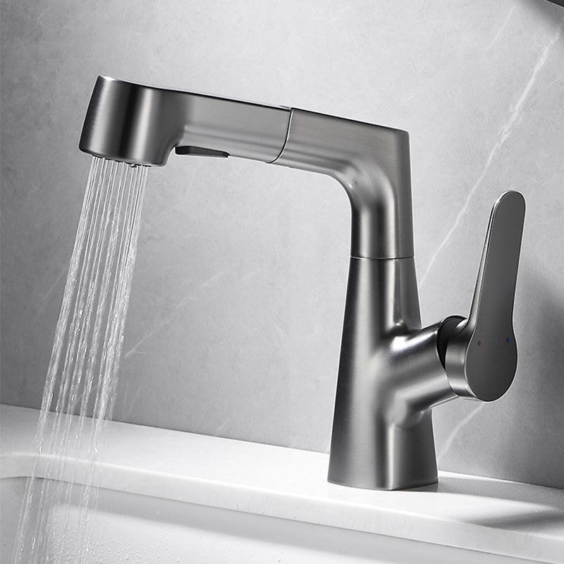 Pull-out Vessel Faucet Modern Sink Faucet with a Single Lever Handle