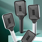 Modern Rectangular Hand Shower in Black 3 Spray Wall Mounted Hand Shower