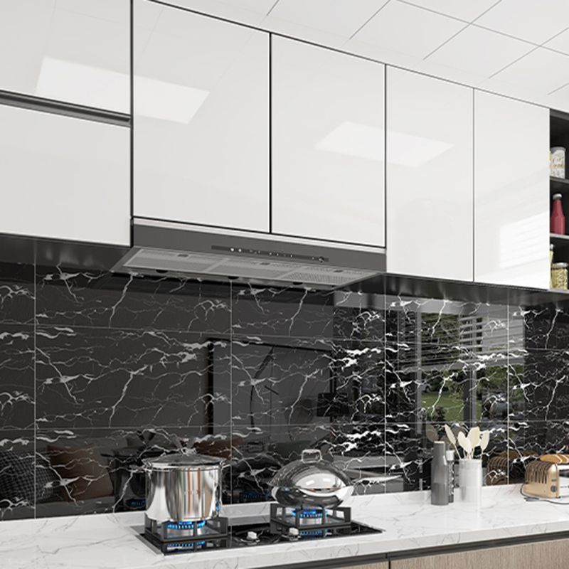 Modern Peel and Stick Tile PVC Rectangular 10 Pack Peel & Stick Field Tile for the Kitchen
