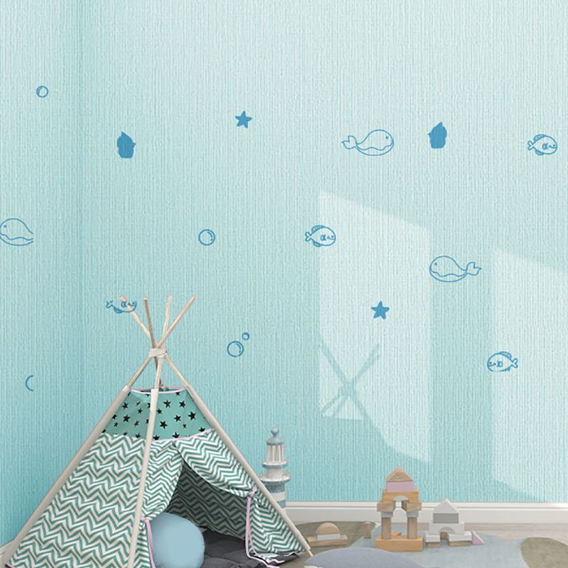 PVC Wall Panel for Stripping and Installing Cartoon Print Matte Texture Wall Covering for the Living Room