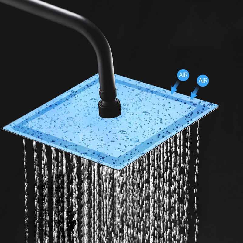 Modern Showerhead Rainfall Fixed Showerhead Square Rainfall Handheld Showerhead