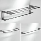 Matte Gray Bathroom Set Metal Bathroom Accessories Hardware Set