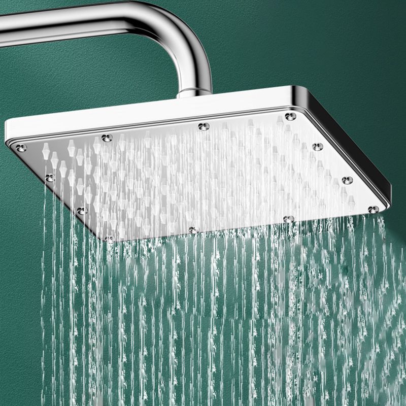 Modern Showerhead Combination Double Showerhead Polished Stainless Steel Wall Mounted Showerhead