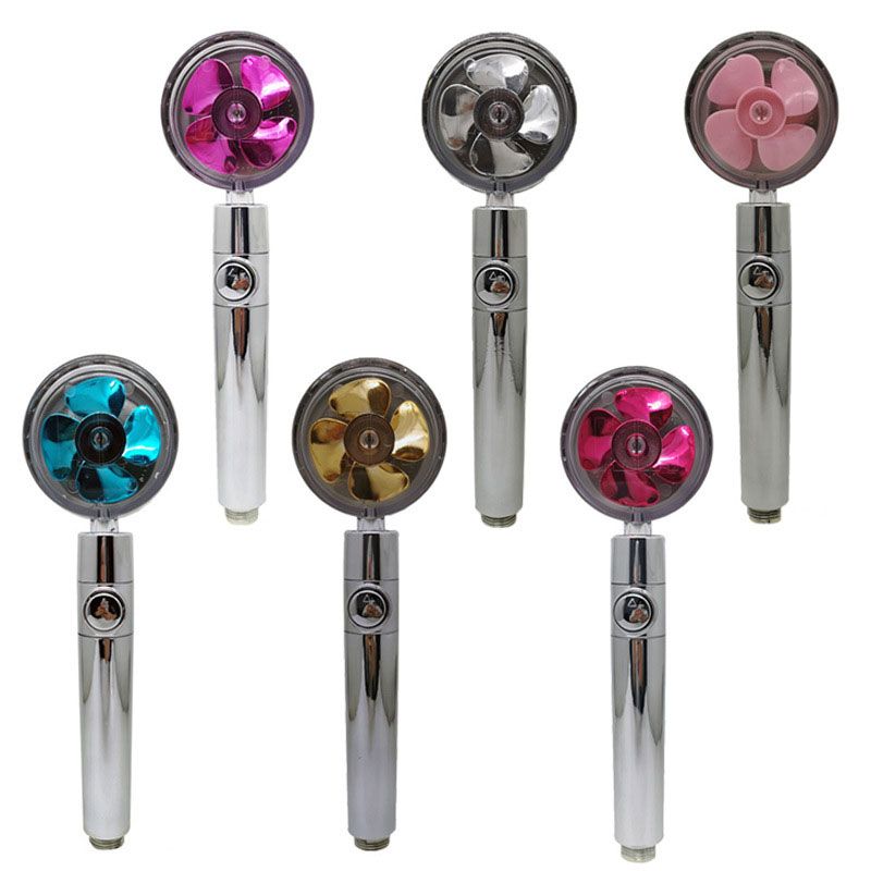 Contemporary Handheld Supercharged Showerhead Round Spray Head