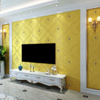 Glam Style Foam Wall Panel Living Room 3D Embossed Waterproof Wall Panel