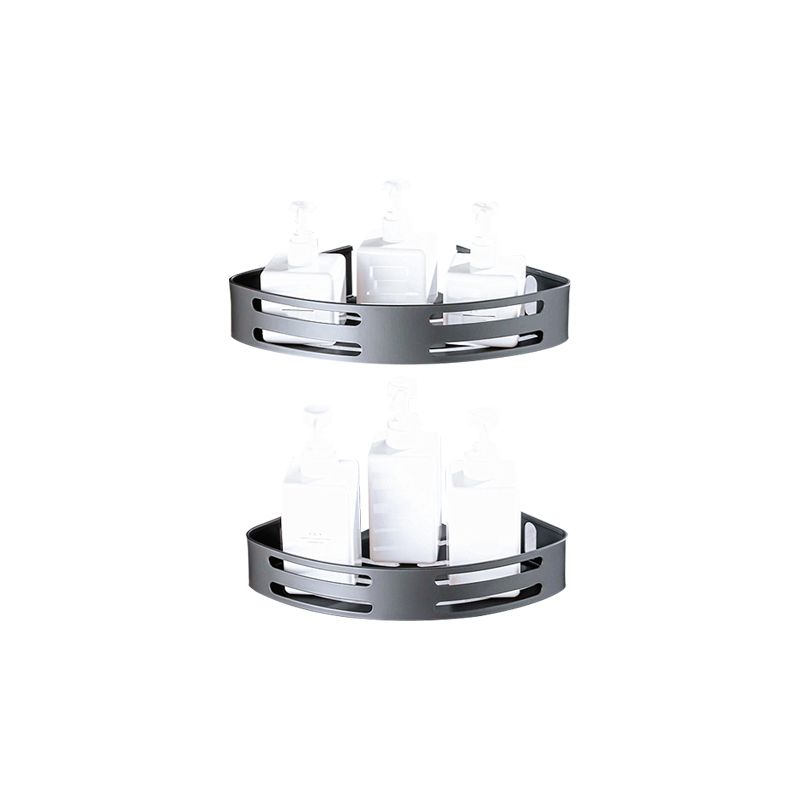 Matt gray bathroom accessory set bathroom shelf/towel holder & paper holder included